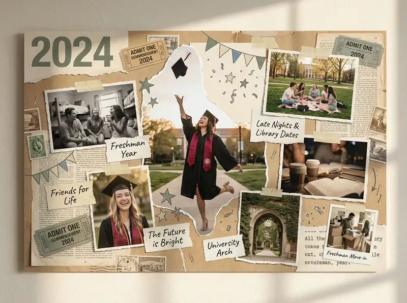 Graduation Memory Board — 4:3 Landscape