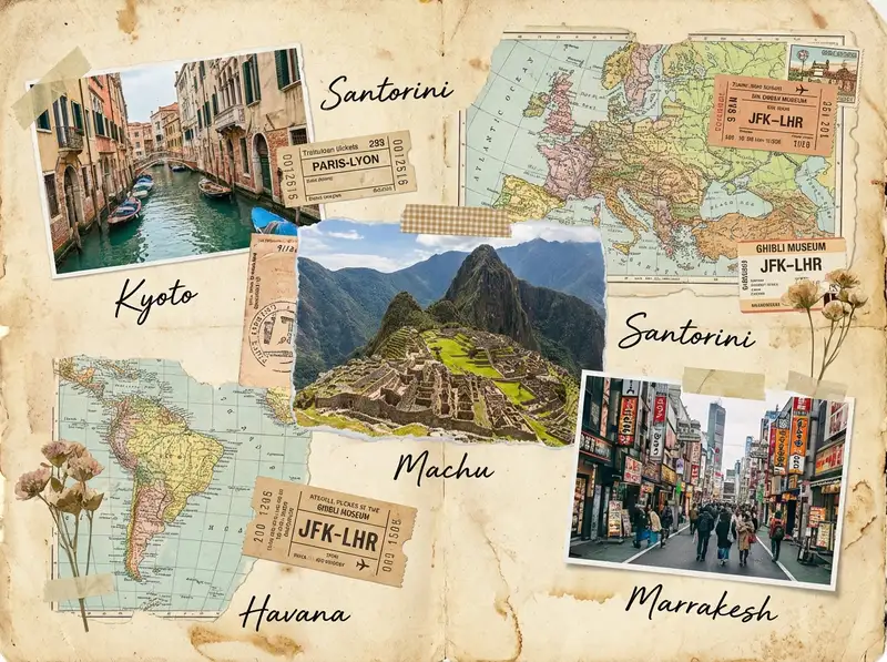 Travel Photo Collage — 4:3 Landscape