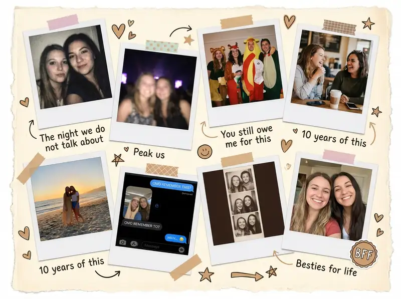 Best Friend Photo Collage Gift — 4:3 Landscape