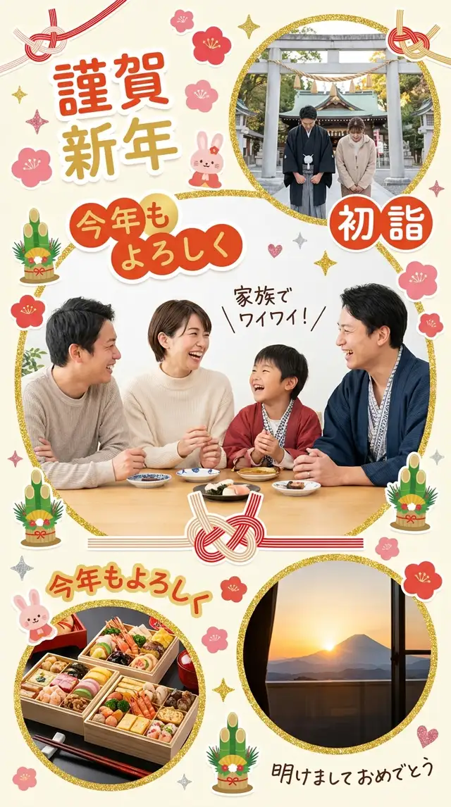 年賀状コラージュ — 9:16 縦長