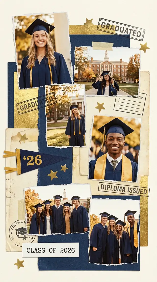 Graduation Memory Board — 9:16 Portrait