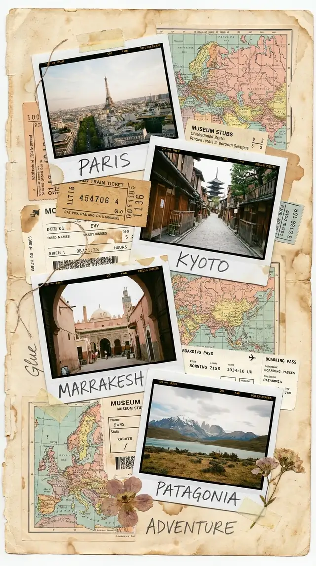 Travel Photo Collage — 9:16 Portrait