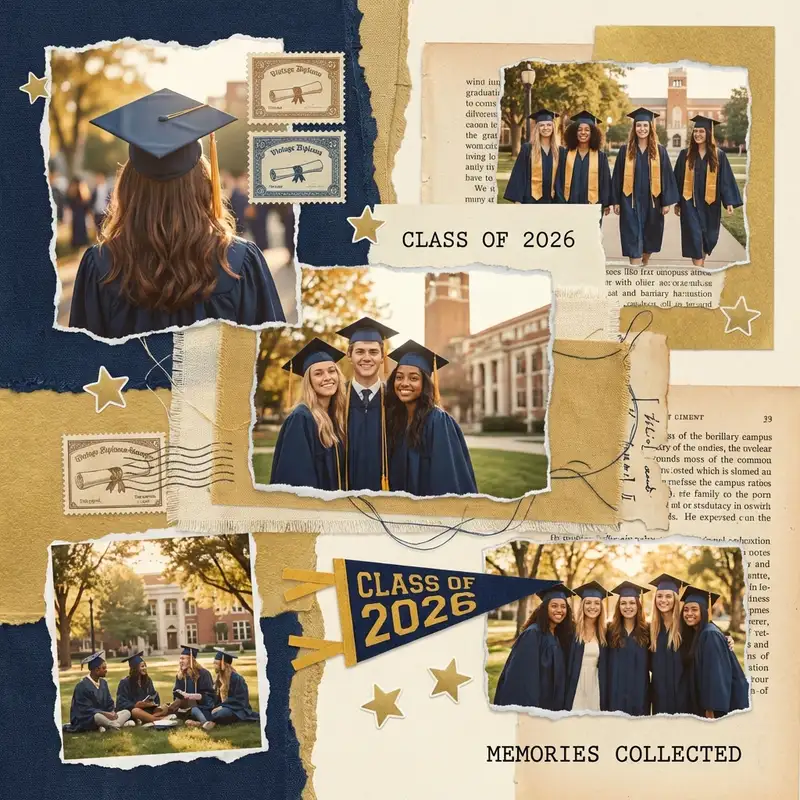 Graduation Memory Board — 1:1 Square