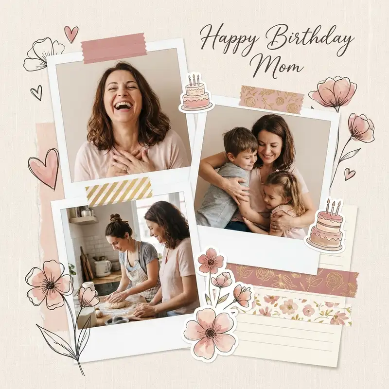 Birthday Collage for Mom — 1:1 Square