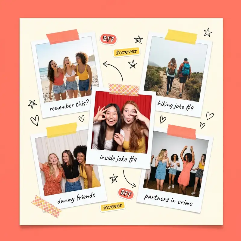 Best Friend Photo Collage Gift — 1:1 Square