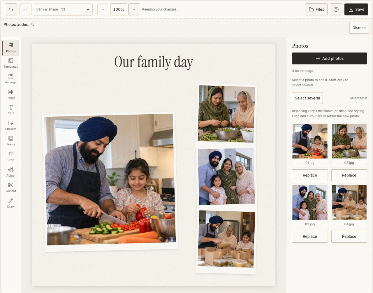 The actual maker with a simple family-and-preparation composition
