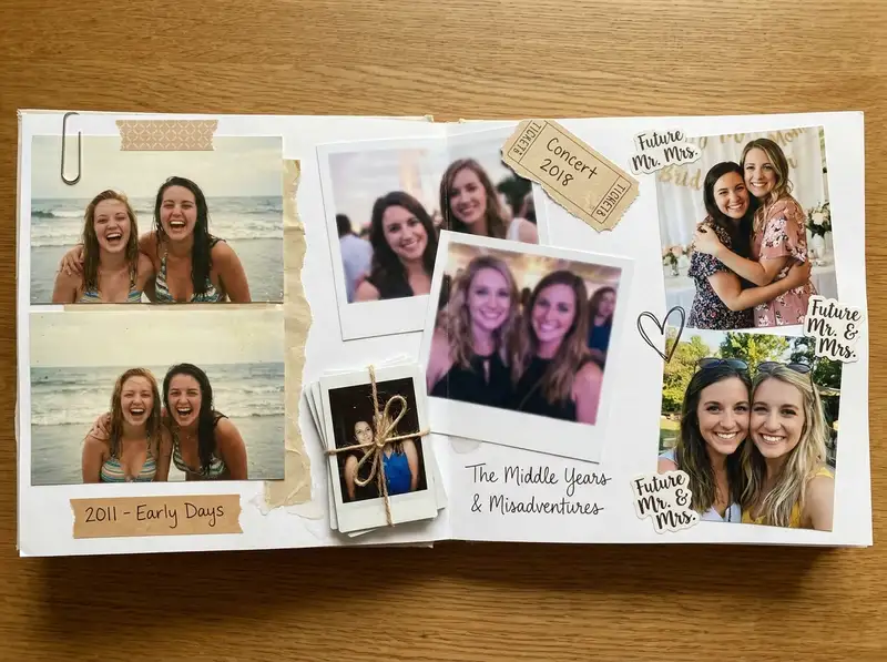 Best Friend's Wedding Collage (Maid-of-Honor Speech) — 4:3 Landscape