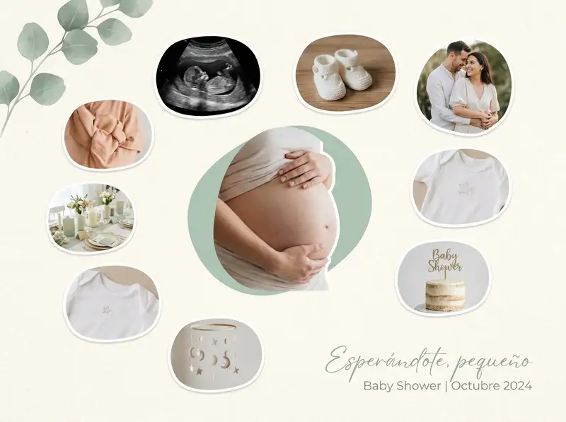 Collage para Baby Shower — 4:3 Horizontal