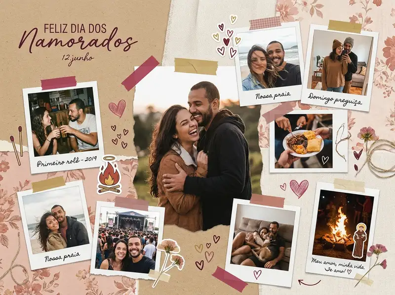 Collage de Dia dos Namorados — 4:3 Paisagem