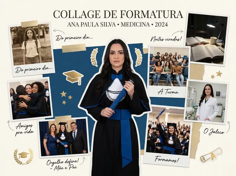 Collage de Formatura — 4:3 Paisagem