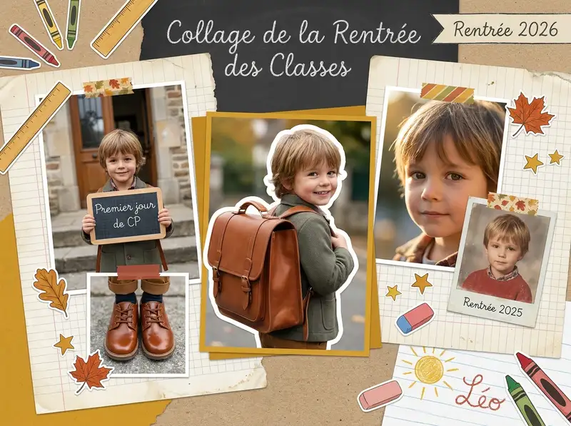 Collage de la Rentrée des Classes — 4:3 Paysage