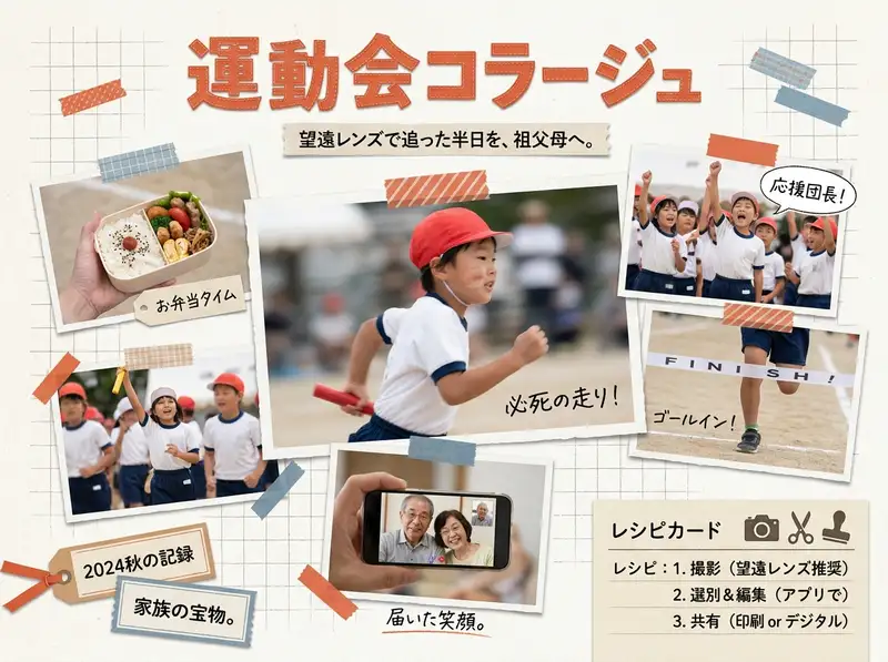運動会コラージュ — 4:3 横長