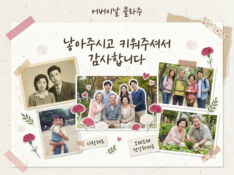 어버이날 콜라주 — 4:3 가로