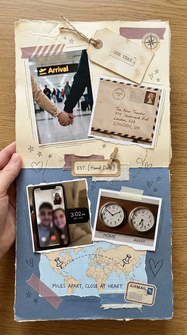 Long-Distance Anniversary Collage — 9:16 Portrait