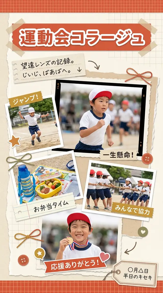 運動会コラージュ — 9:16 縦長