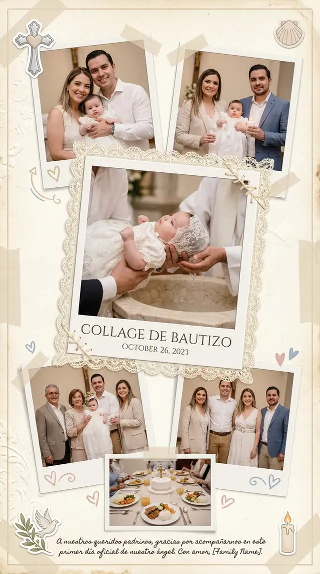 Collage de Bautizo — 9:16 Vertical