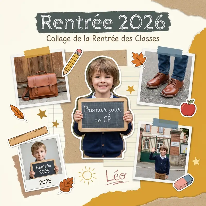 Collage de la Rentrée des Classes — 1:1 Carré