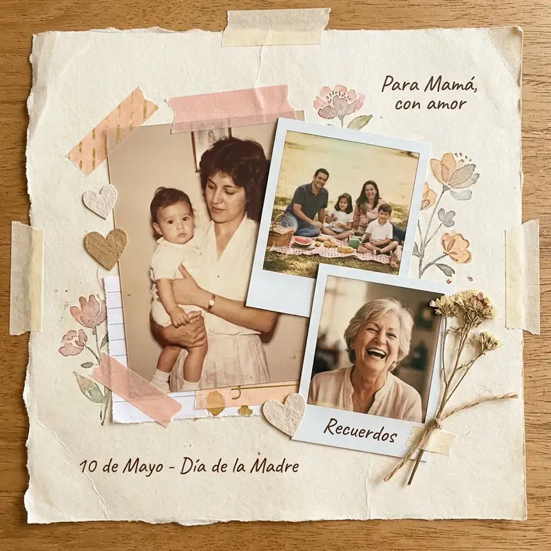 Collage del Día de la Madre — 1:1 Cuadrado