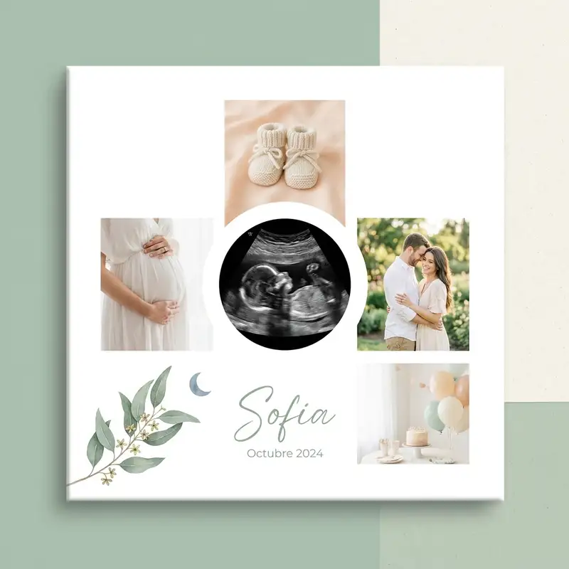 Collage para Baby Shower — 1:1 Cuadrado