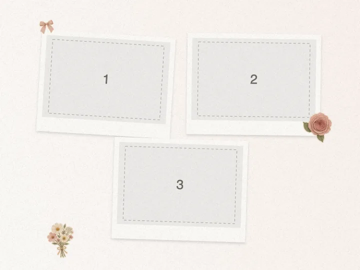 Editable collage template with numbered photo slots — Birthday Collage for Mom