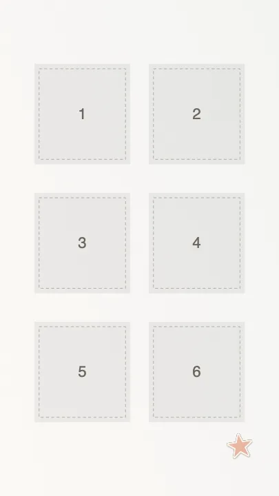 Modèle de collage personnalisable avec des emplacements photo numérotés — Collage de Baptême